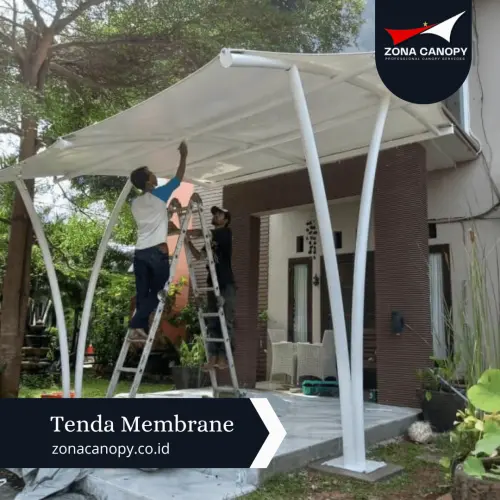 Canoppy Membrane Teras Rumah cakung